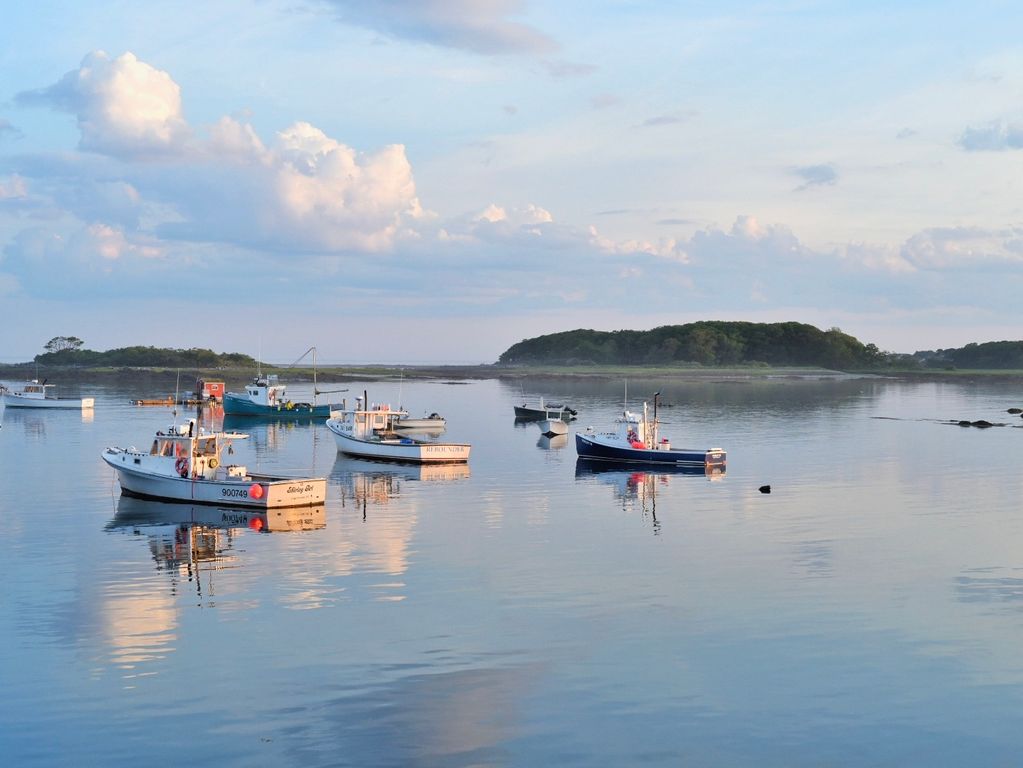 Harbor Maine in New England Harbor Maine in New England